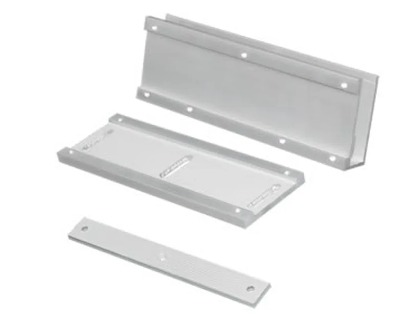 Aluminum U-Bracket Kit for Glass Doors