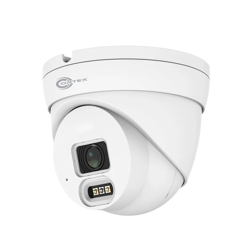 Cortex Medallion 4MP turret IP camera with 2.8mm fixed lens and ColorMAX IR