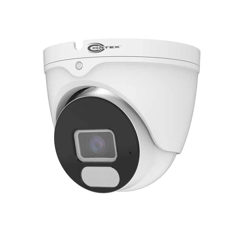 Cortex Medallion 5MP turret IP camera with 2.8mm fixed wide angle lens