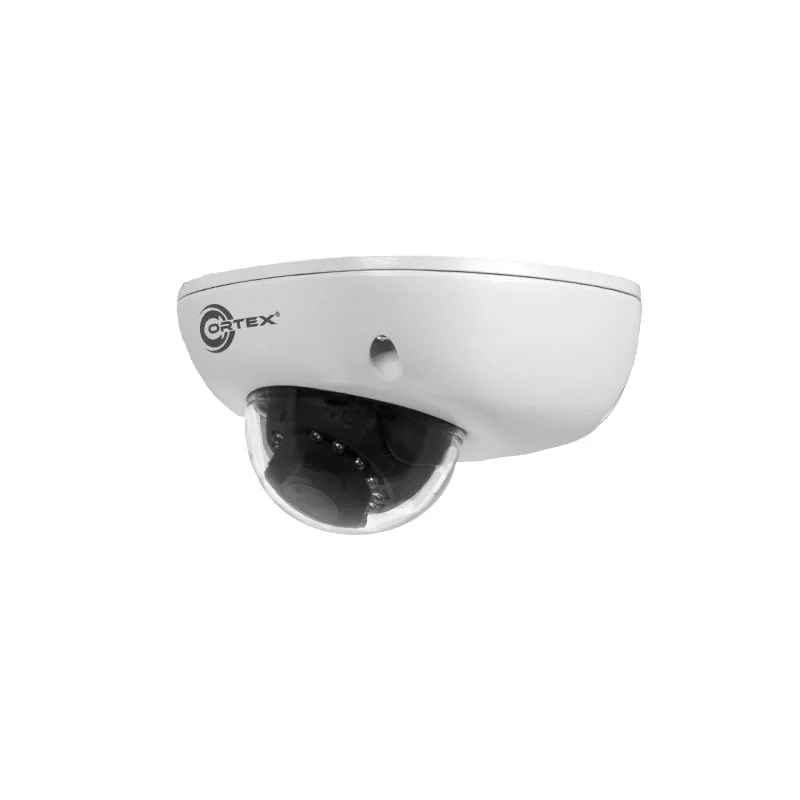Cortex Medallion 8MP mini dome IP camera with 2.8mm wide angle lens