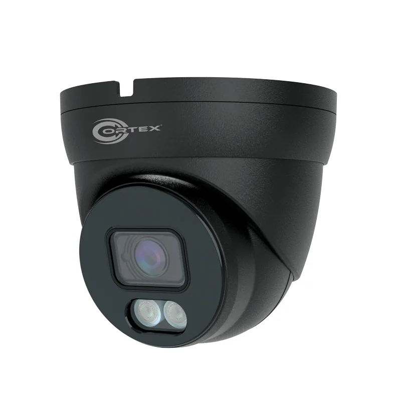 Cortex Medallion 8MP 4K gray turret IP camera with 3.6mm fixed lens and infrared