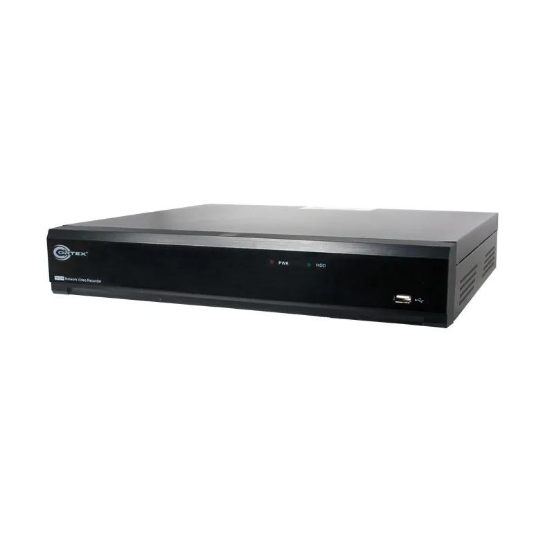 16-Channel 4K H.265 NVR with 16 PoE Ports and 4 HDD Bays