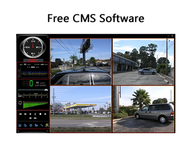 4-Channel Mobile DVR with GPS and Shock-Resistant Housing