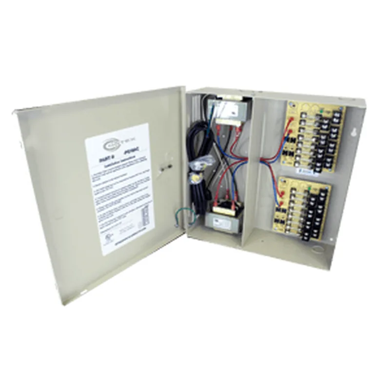 16-Output 24VAC Power Supply, Locking Rack Enclosure
