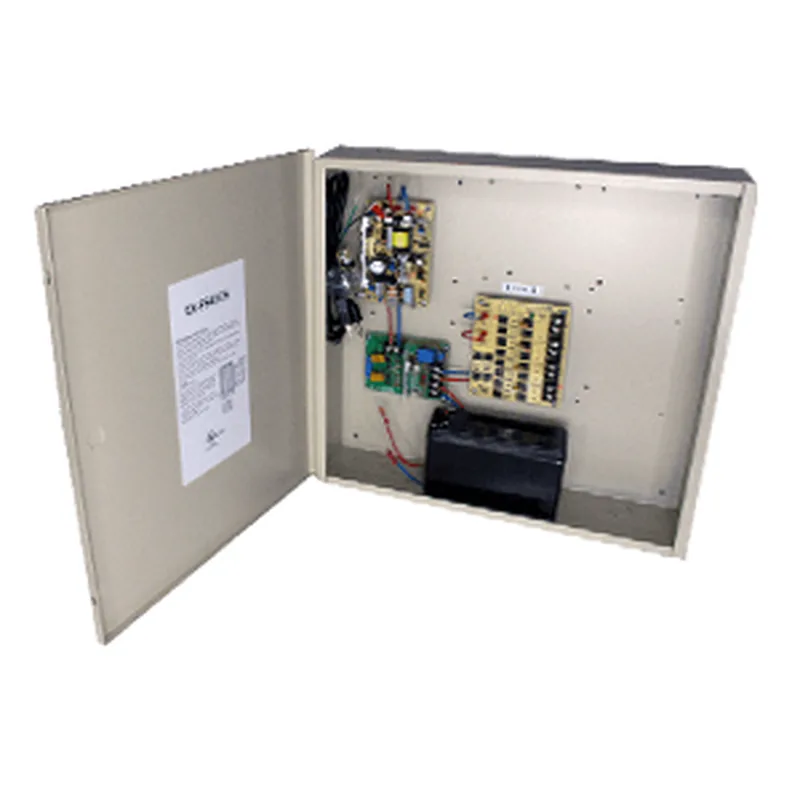 9-Output 12VDC Power Supply with Battery Backup