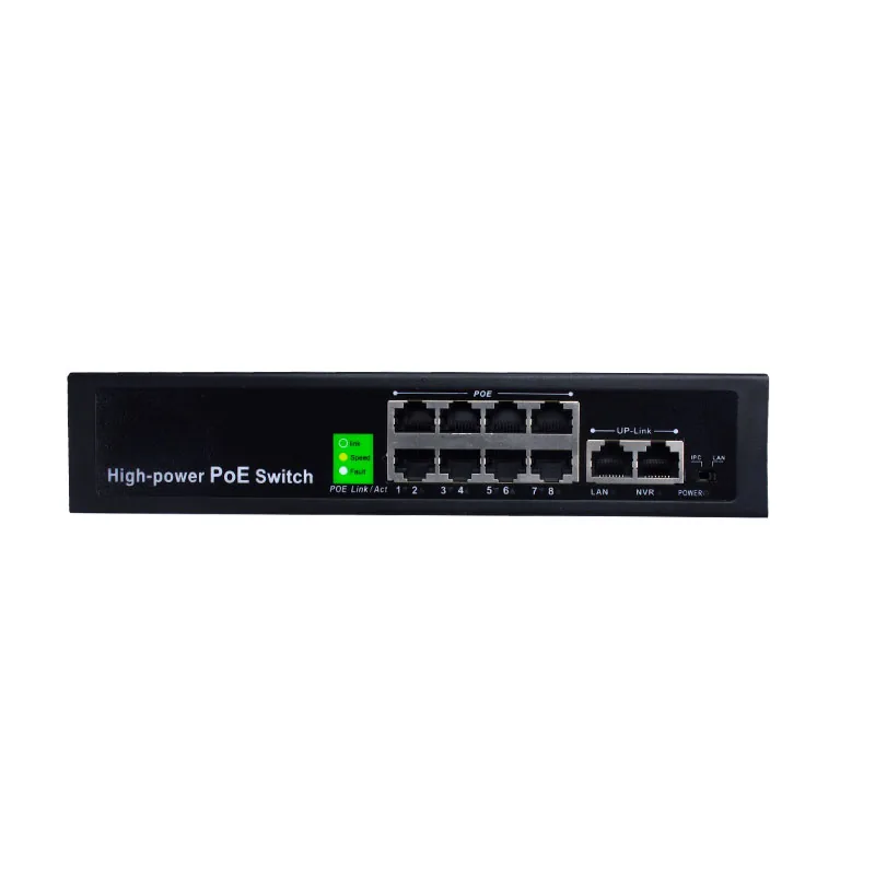 8-Port Gigabit PoE+ Midspan Switch, 130W Budget
